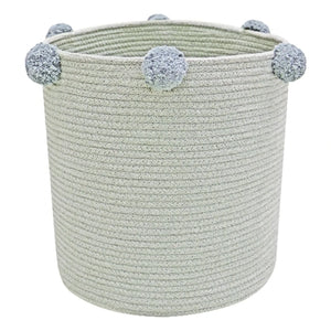 Lorena Canals - Cesta de almacenaje Bubbles | Azul Claro