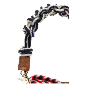 Guanábana - Bolso cruzado Macramé Mediano | Azul marino