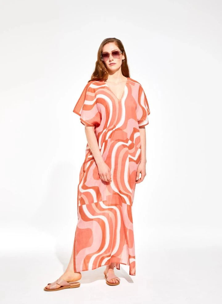 Mapoésie - Vestido Hydra Songe | Coral