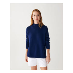 Bompard - Jersey de cachemir con cuello alto | Azul marino