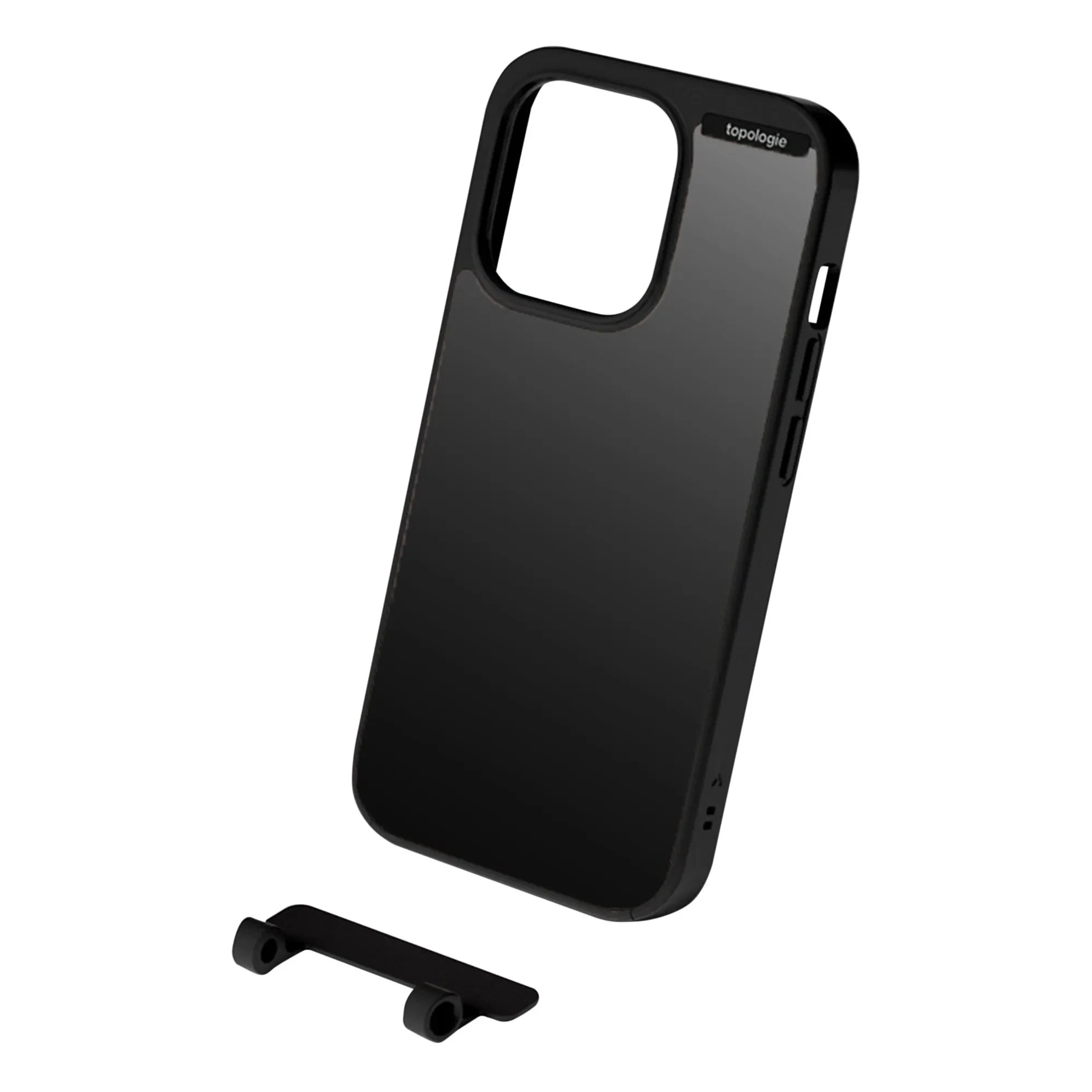 Topologie - Funda de espejo para iPhone con relieve | Negro