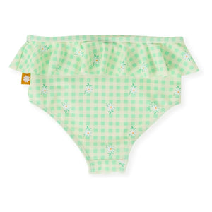 Goldie + Ace - Braguita de baño de cuadros floreados | Verde