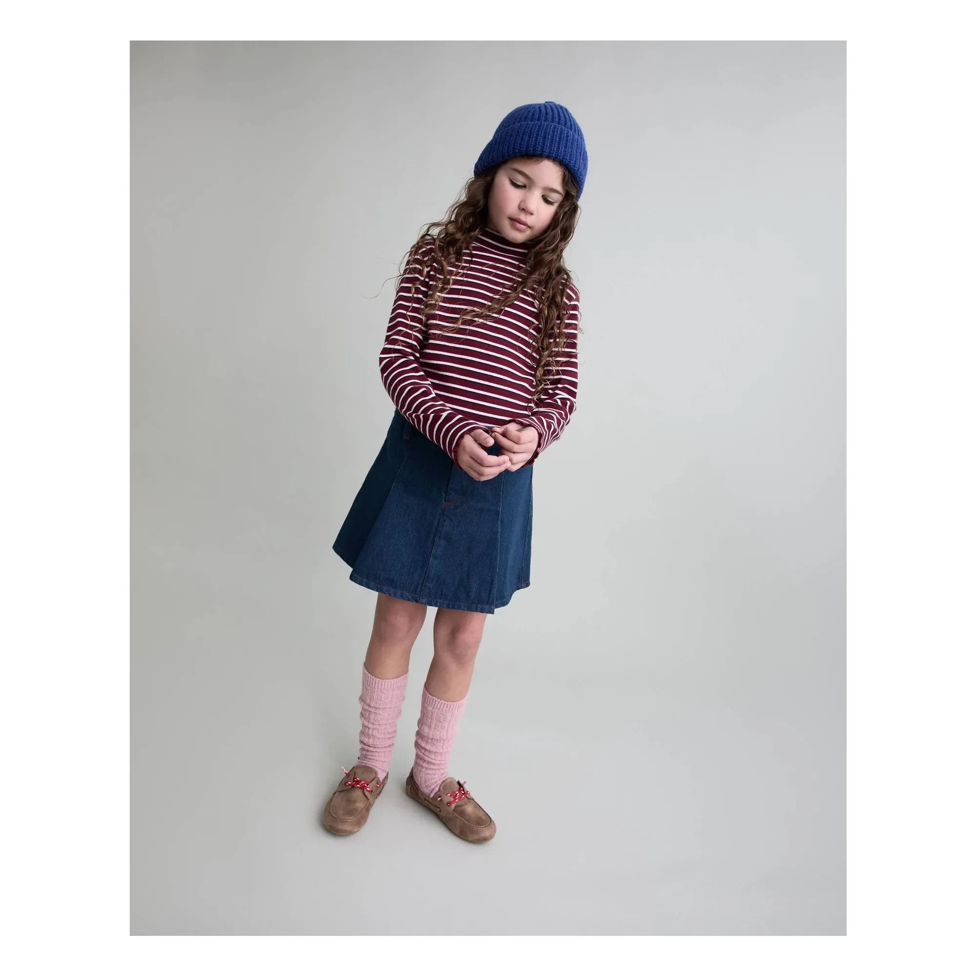 Búho - Gorro de punto suave | Azul marino