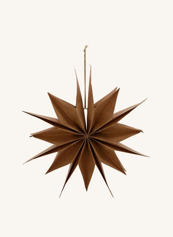 House Doctor - Adorno Navideño de Estrella de Papel