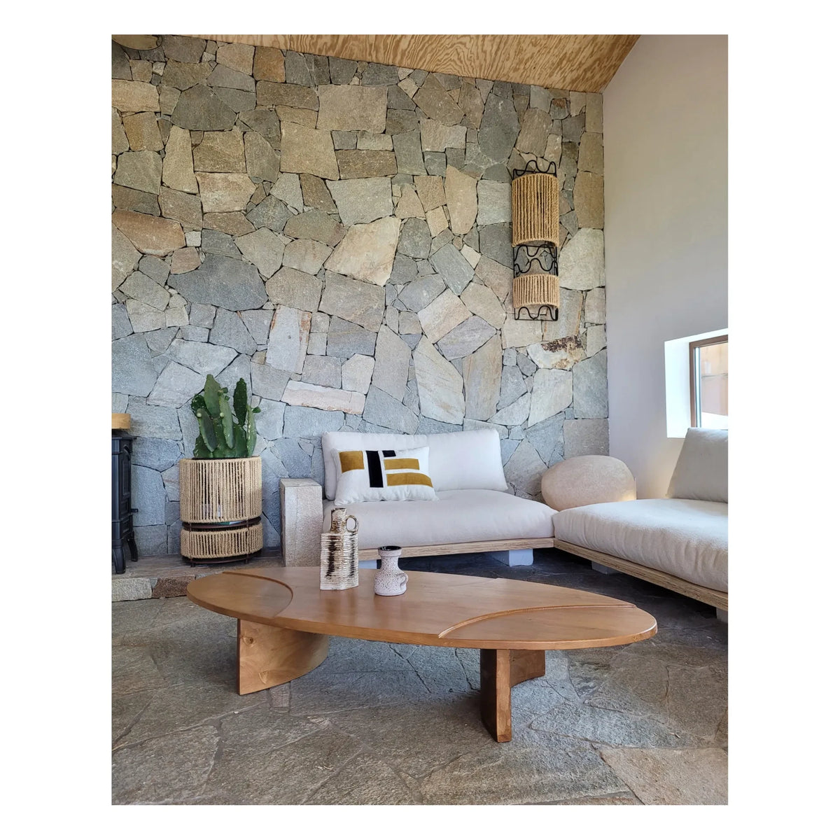 Mesa de centro ovalada Honoré - Vanda | Miel