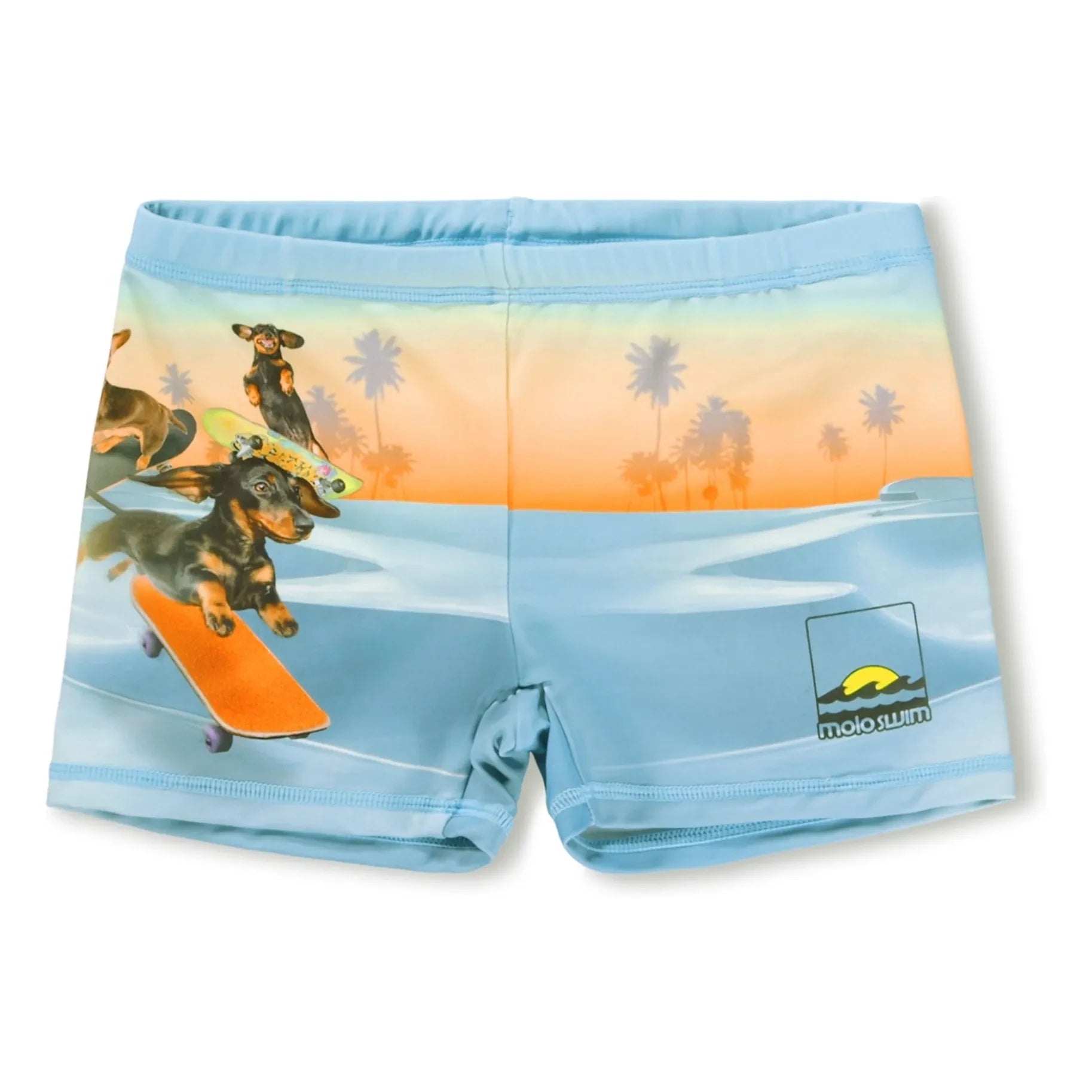 Molo - Bañador short de skate con estampado Norton en fibra reciclada | Azul claro