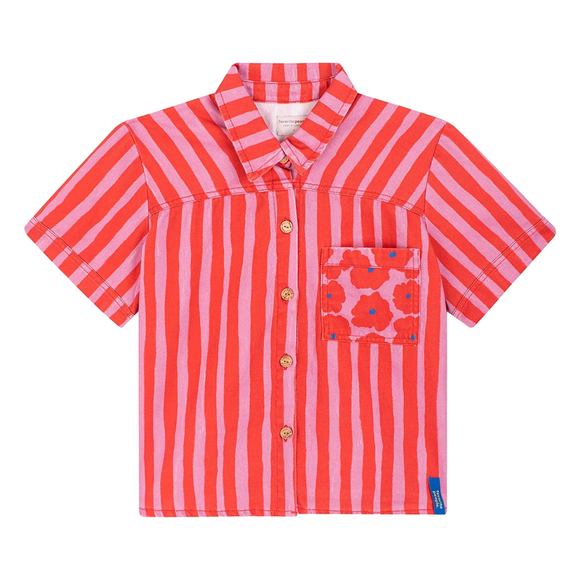 Favorite People - Camisa de rayas de la colección de mujer | Roja