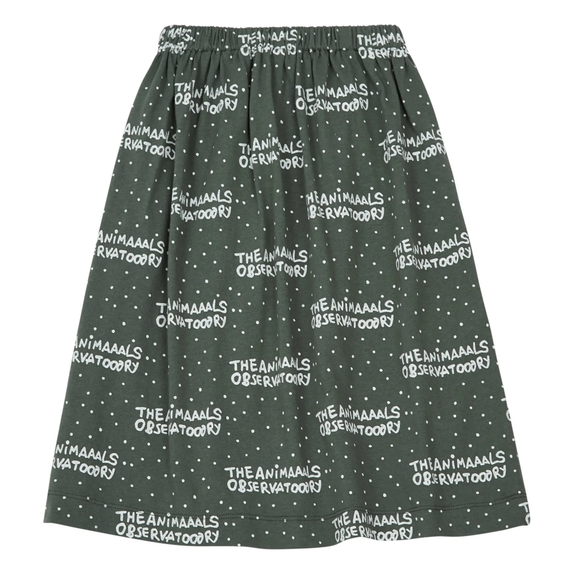 The Animals Observatory - Falda larga de jersey Mariquita | Verde oscuro