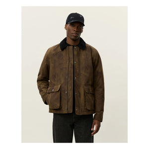 Les Deux - Chaqueta de algodón Montana AOP | Marrón