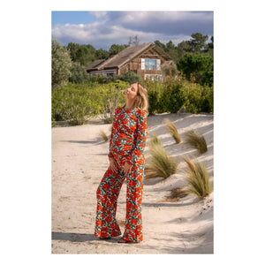 Colección Paloma - Pantalones de maternidad Andrea Poppy | Rojo