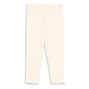 Konges Sløjd - Mallas de algodón orgánico Minnie Hearts | Crudo
