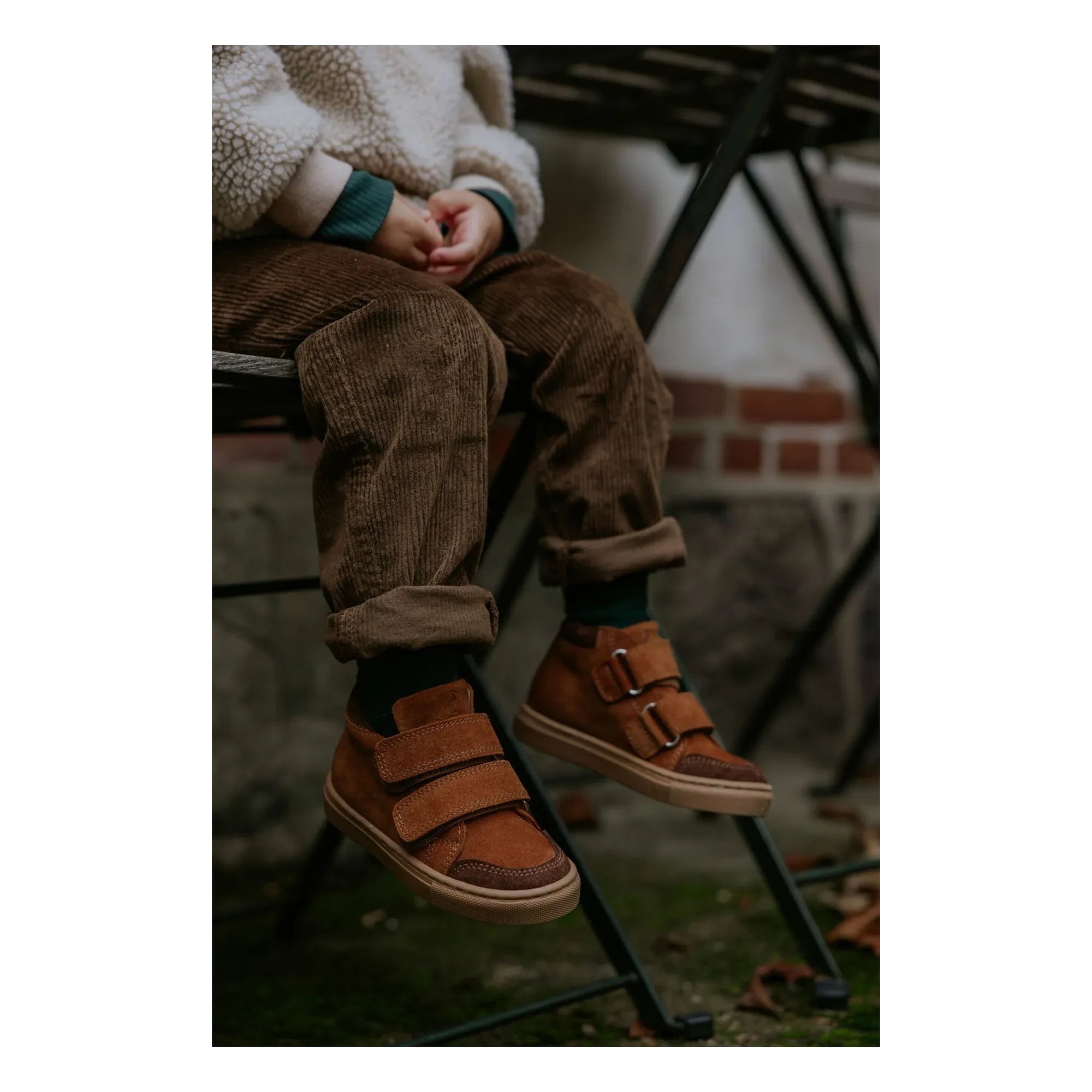 Petit Nord - Zapatillas de gamuza con arañazos | Marrón