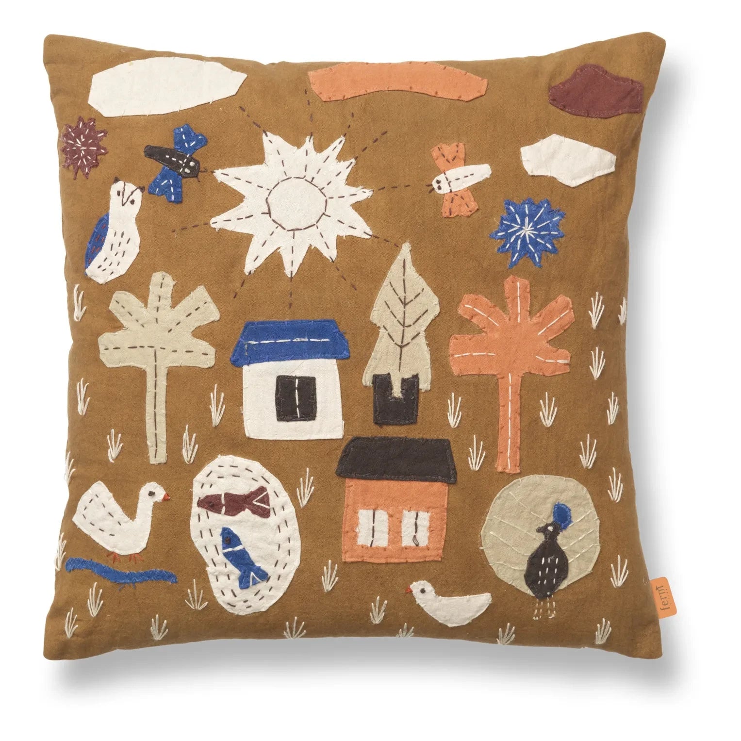 Ferm Living Kids - Cojín Village | Camel