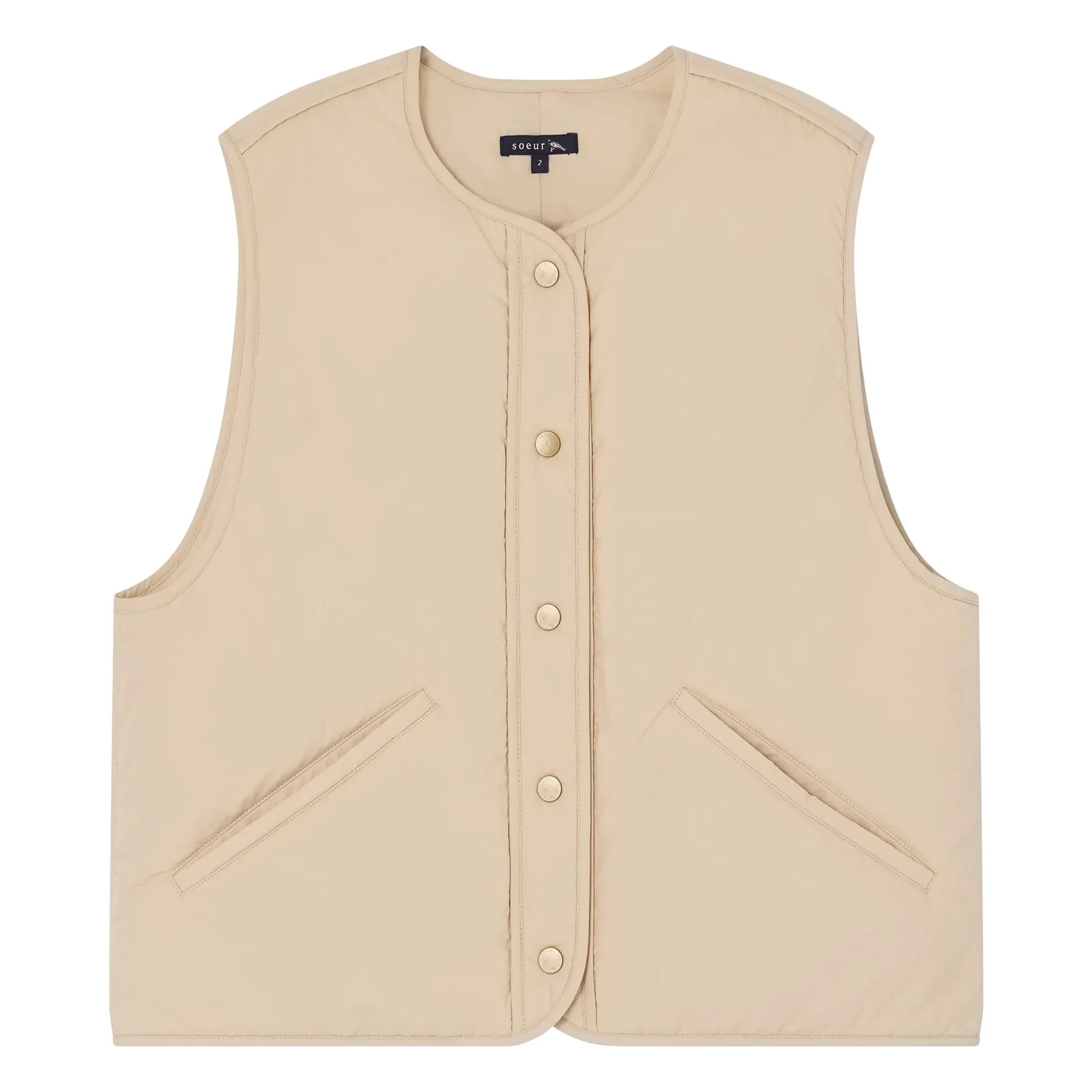 Soeur - Chaleco sin mangas Desmond | Beige