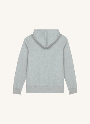 Wood Wood - Ian Sudadera con Capucha de Algodón Orgánico con Logo - Colección para Adultos | Gris
