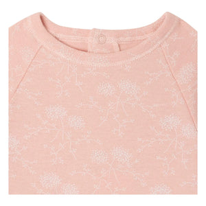 Bonpoint - Pijama de algodón orgánico Tif | Rosa empolvado