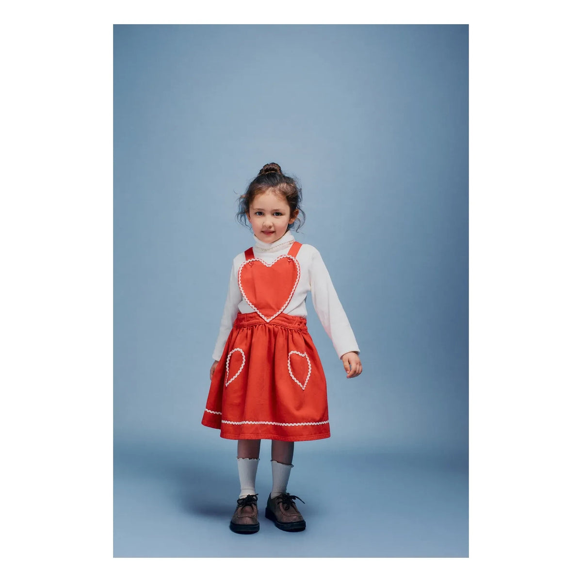 Bebe Organic - Falda Corazón Maya | Roja