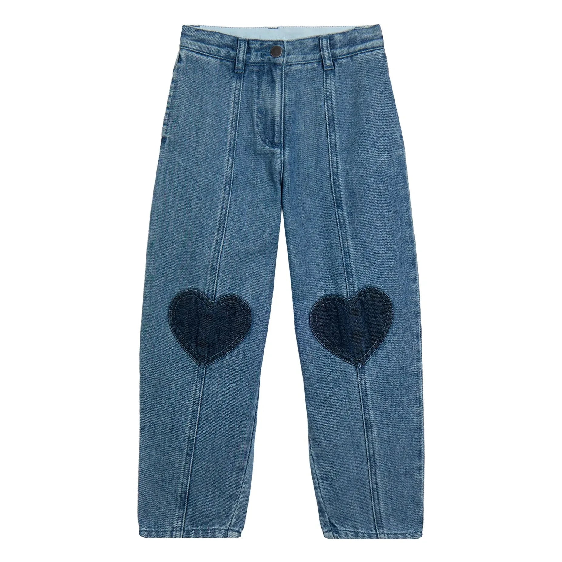 Stella McCartney Kids - Jeans Corazones | Azul