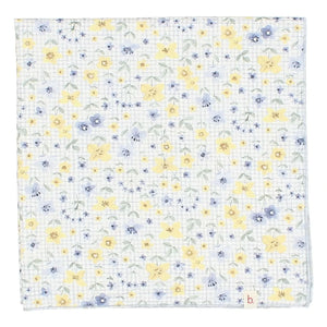 Búho - Pañuelo floral campestre | Azul claro