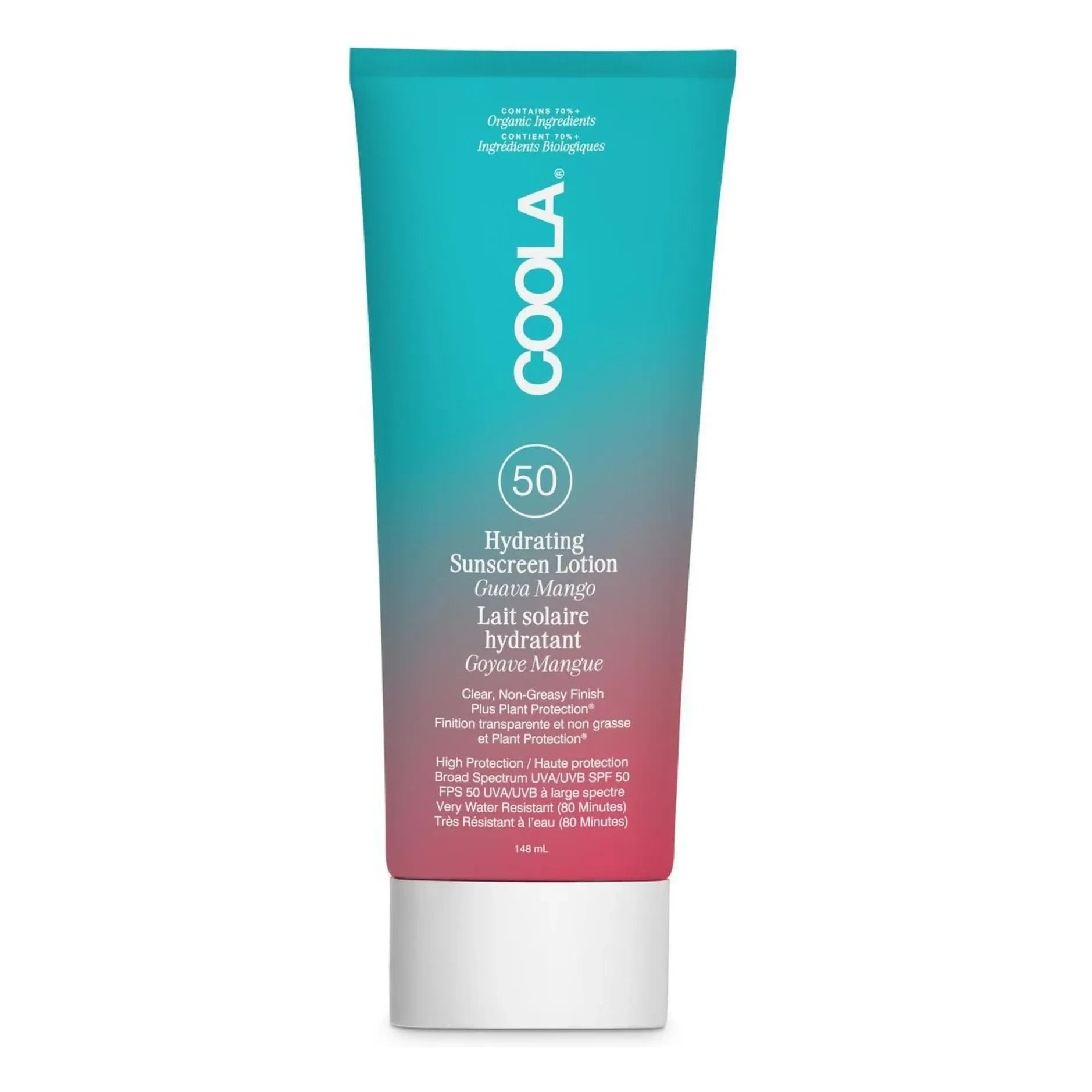 Coola - Protector solar hidratante de guayaba y mango SPF30 - 148 ml