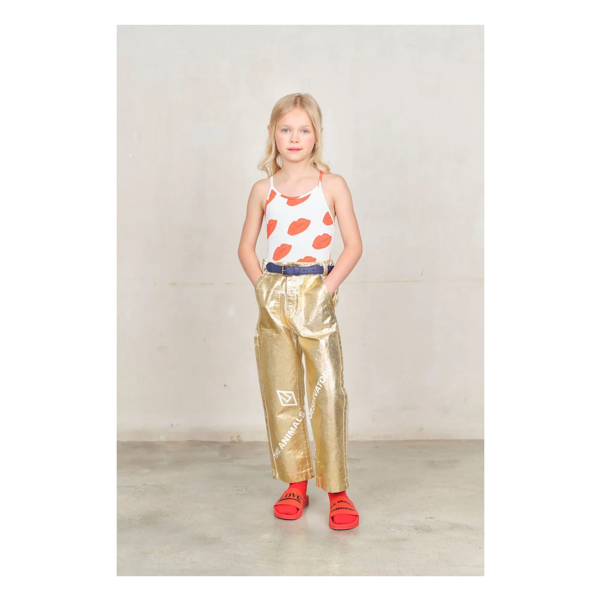 The Animals Observatory - Pantalones Brillantes Condor | Dorado