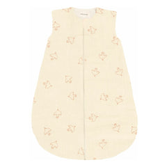 Nobodinoz - Saco de dormir de temporada Wabi-Sabi Hoshi Birds de muselina | Crema