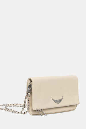 Bolso de piel granulada Zadig&Voltaire ROCK LEATHER para mujer