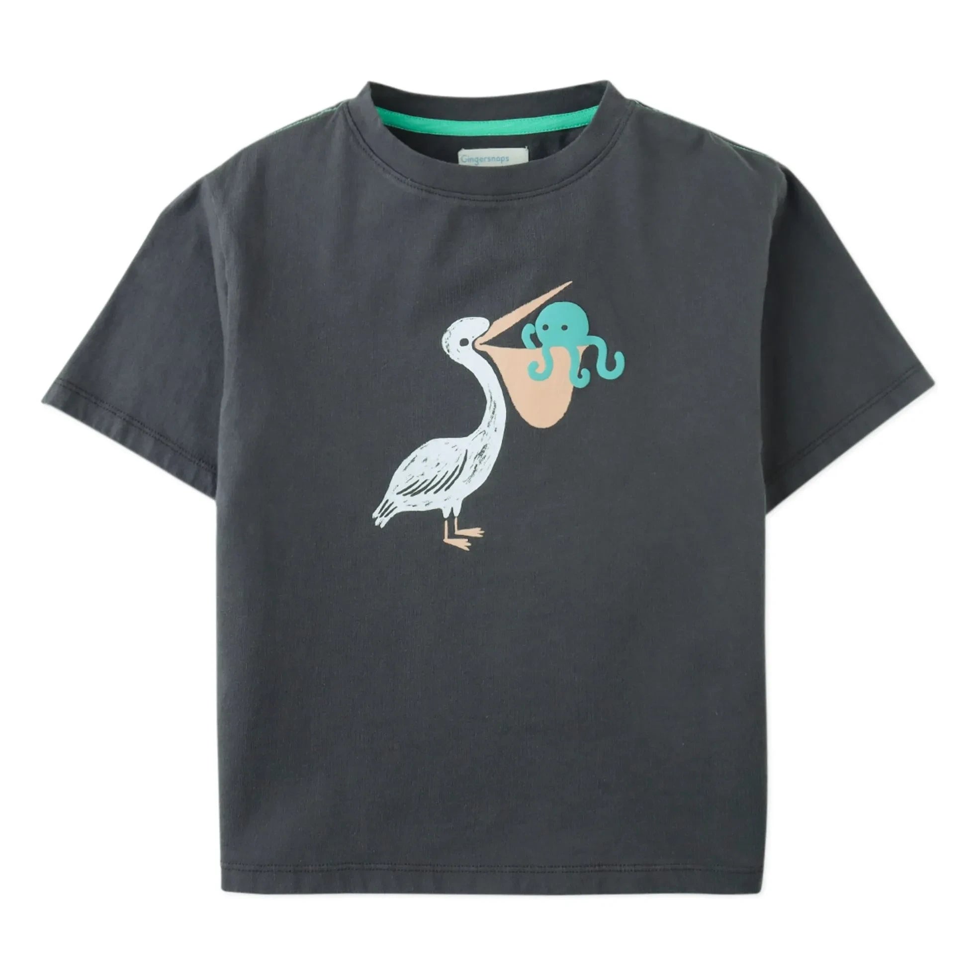 Gingersnaps - Camiseta Eld Pelican | Gris carbón