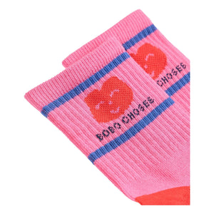 Bobo Choses - Calcetines de corazón de algodón orgánico | Fucsia