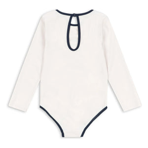 Konges Sløjd - Traje de baño de manga larga Vilja de fibras recicladas | Crudo