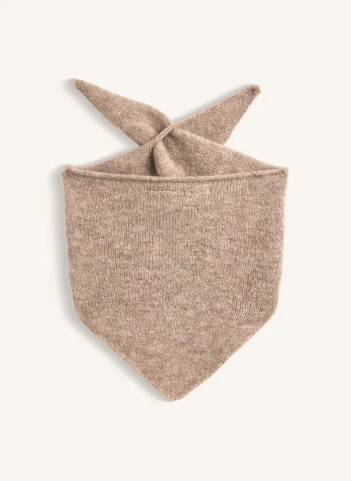 Homecore - Bandana marrón topo de lana baby