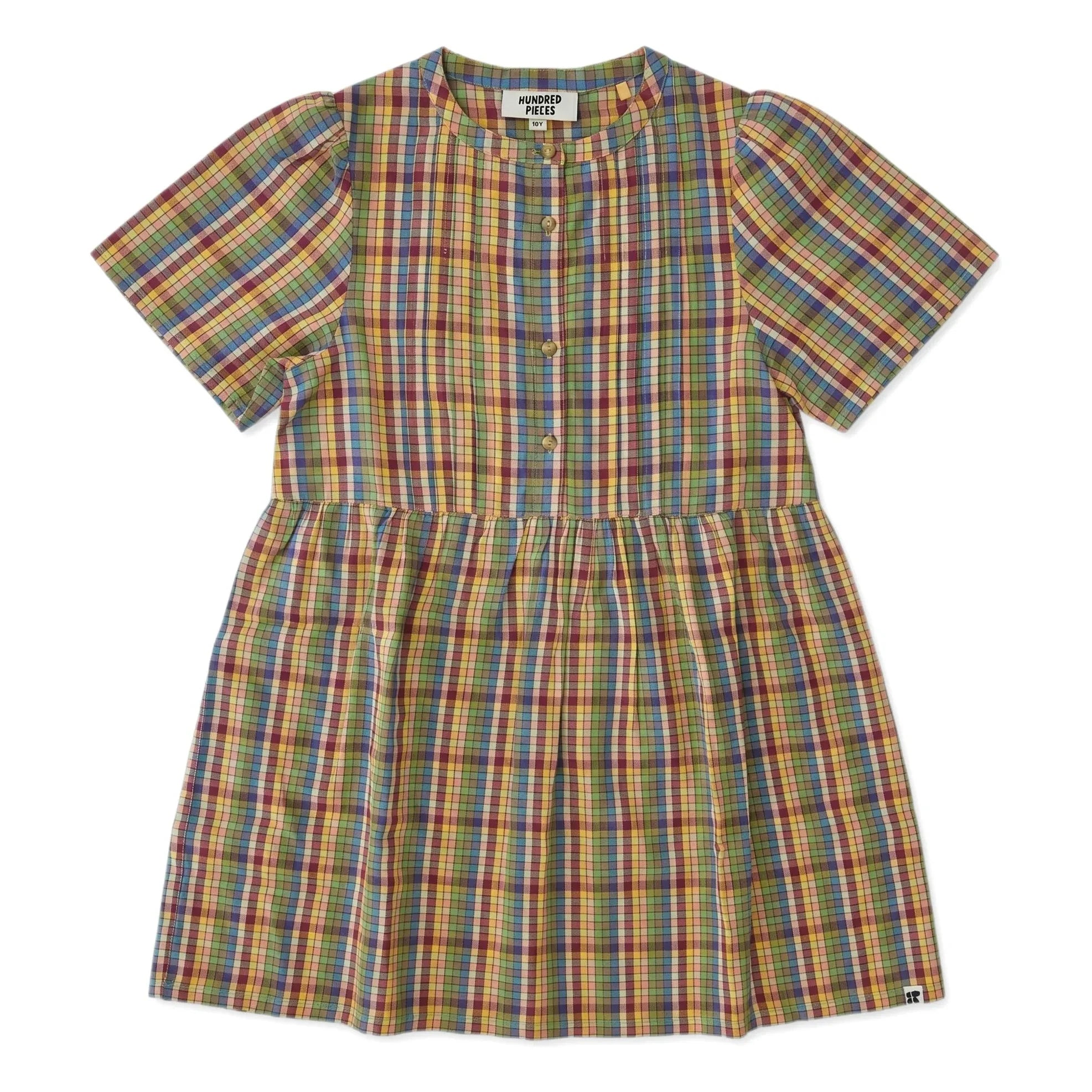 Hundred Pieces - Vestido Indie de cuadros | Verde