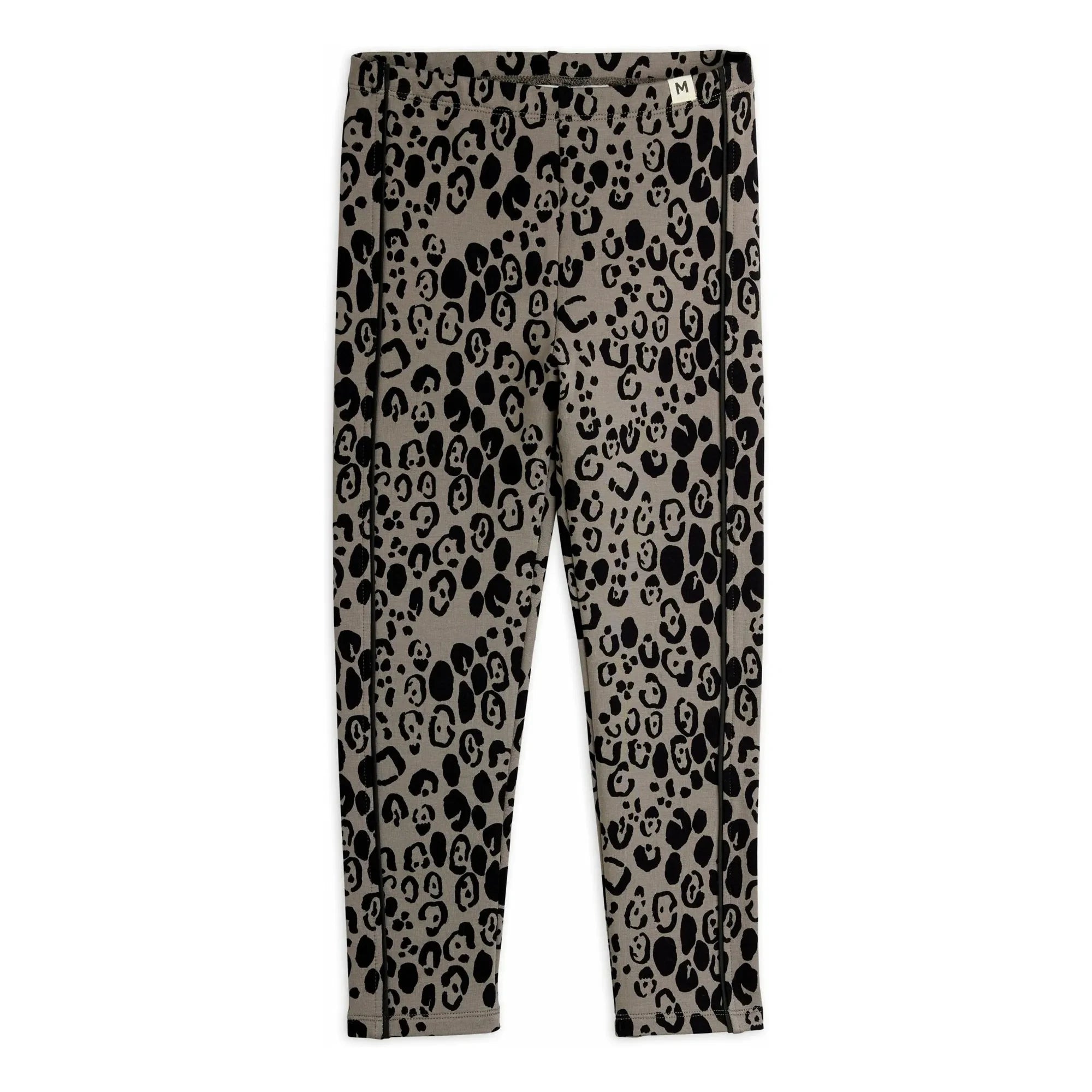 Mini Rodini - Leggings de leopardo de algodón orgánico | Gris