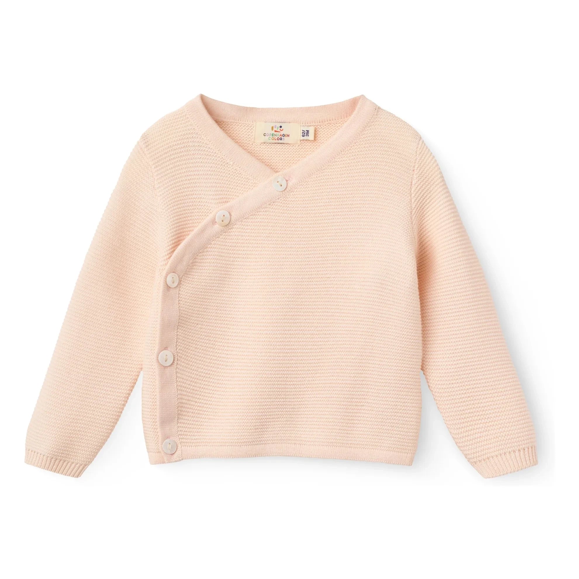 Copenhagen Colors - Cárdigan cruzado de algodón orgánico | Lichi Rosa