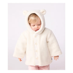 Petit Bateau - Pendientes con orejas Sherpa | Crudo