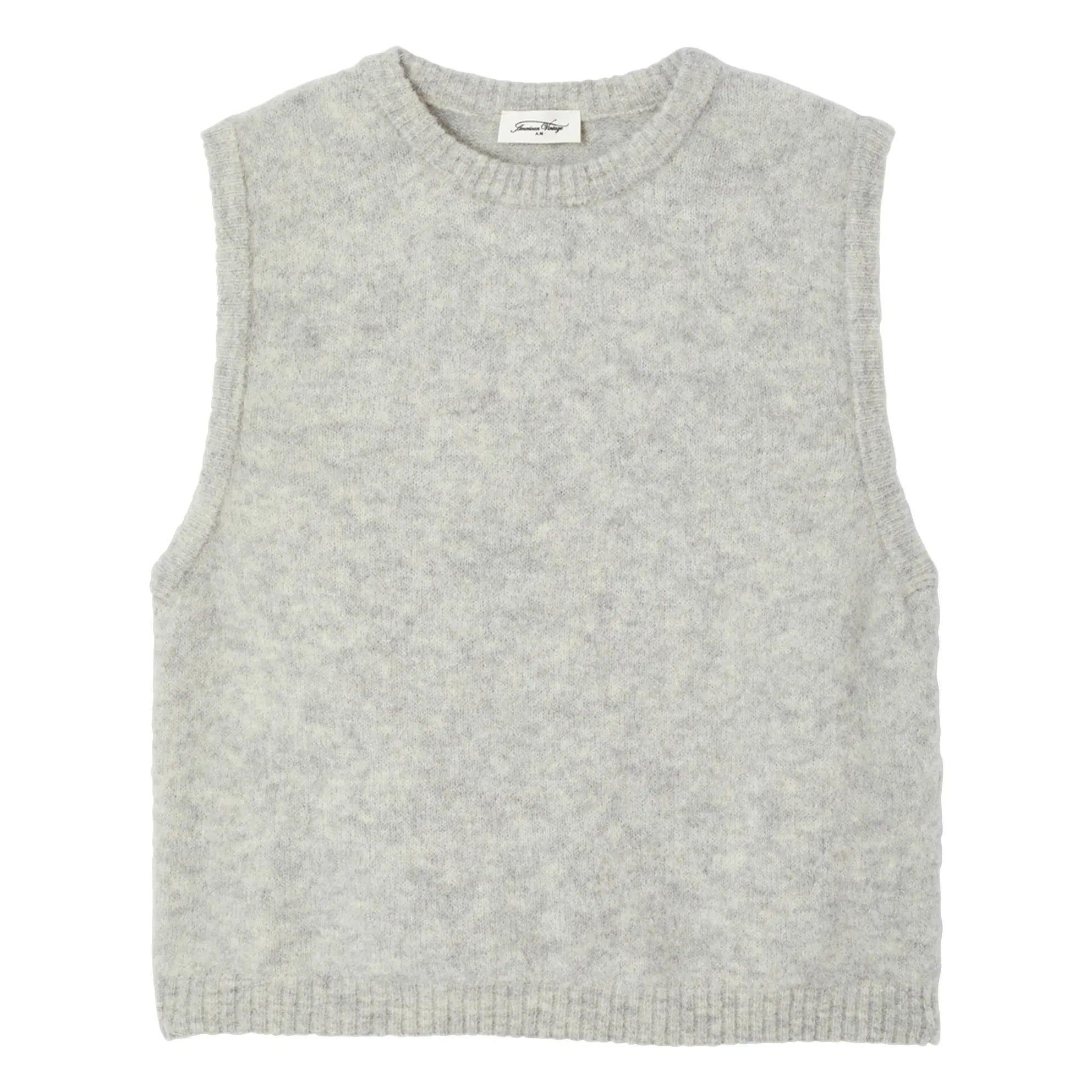 American Vintage - Vitow Jersey de punto sin mangas de lana | Gris claro