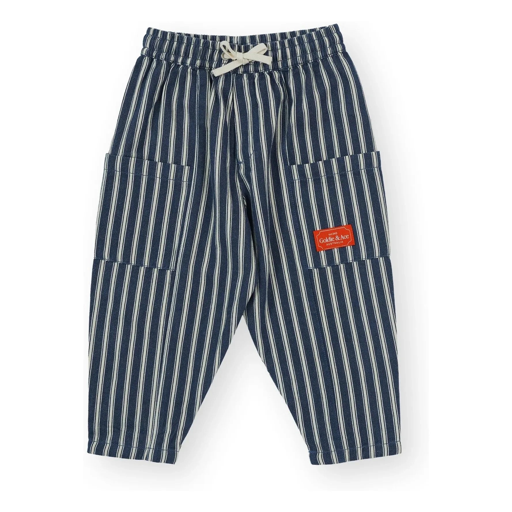 Goldie + Ace - Pantalones a Rayas | Azul Marino