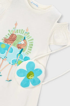 Vestido de algodón para niña Mayoral