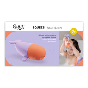 Quut - Juguete de baño Squeezi Whale | Lila