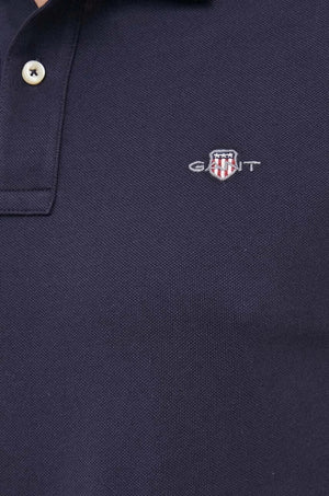 Camiseta de algodón para hombre con cuello tipo Gant
