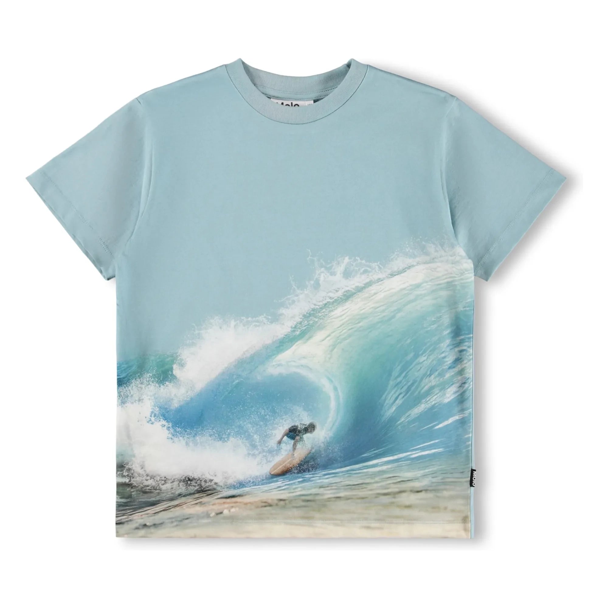 Molo - Riley Camiseta de algodón orgánico con surfista | Blanco