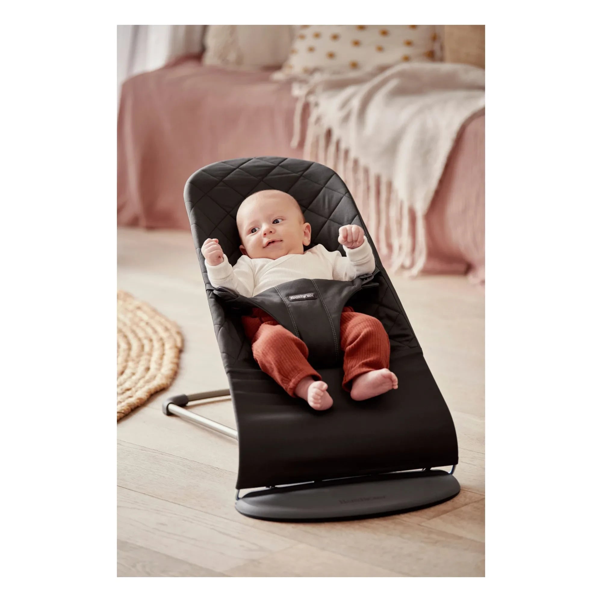 BabyBjörn - Hamaca Bliss de algodón acolchado | Negro