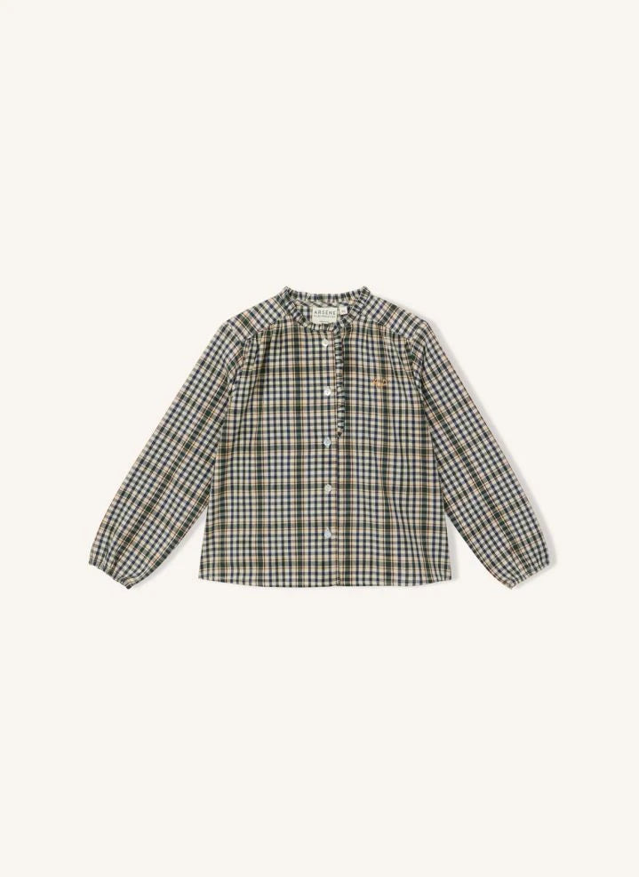 Arsène et Les Pipelettes - Blusa de cuadros | Verde oscuro
