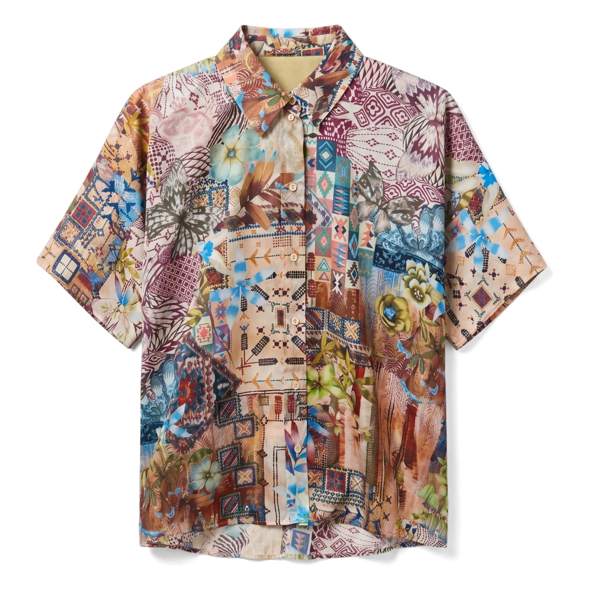 Momoni - Camisa de seda Brooklyn | Terracota