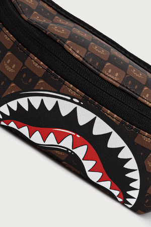 Sprayground - Riñonera de tiburones en París color marrón 910B9309NSZ