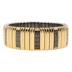 Sigal - SIG 18-1 Pulsera rayada | Negro/Oro