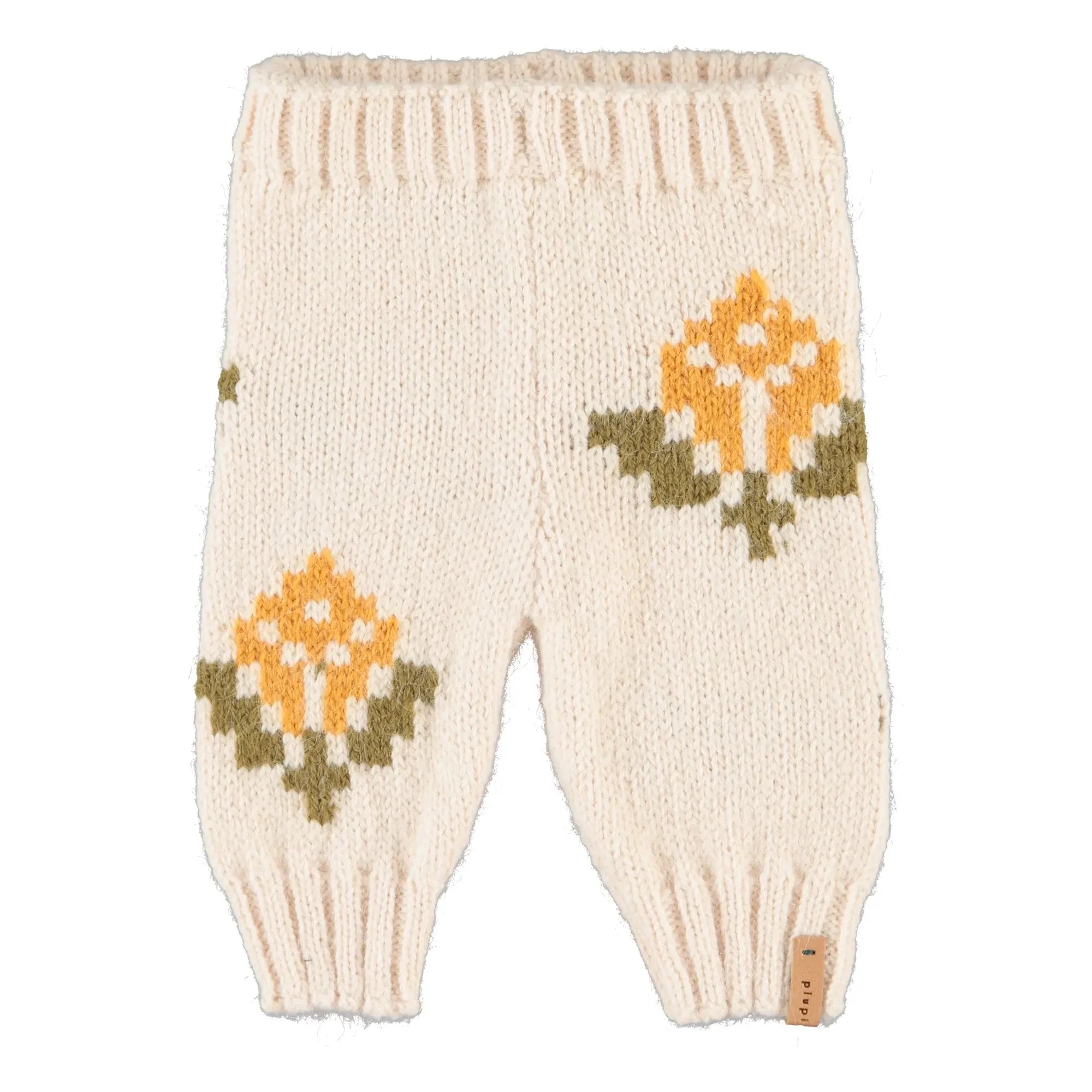Piupiuchick - Leggings de Rejilla con Estampado Floral | Crudo