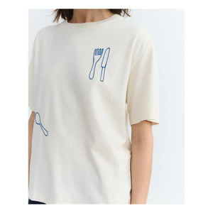 Thinking Mu - Lucia camiseta de algodón orgánico | Crudo