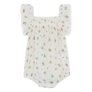 Bonton - Pelele fruncido Lalix Bouquets | Blanco