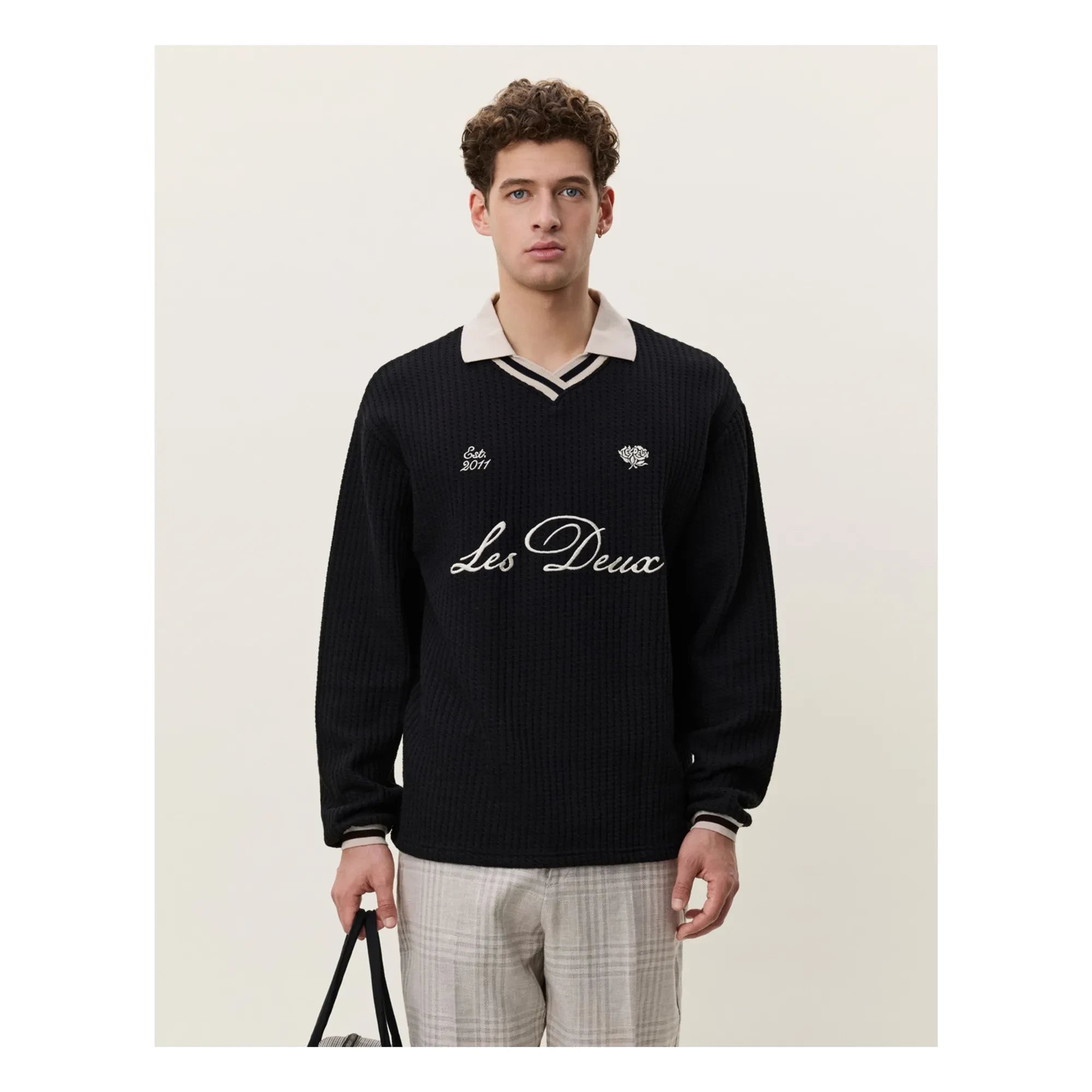 Les Deux - Polo Waffle Football | Negro